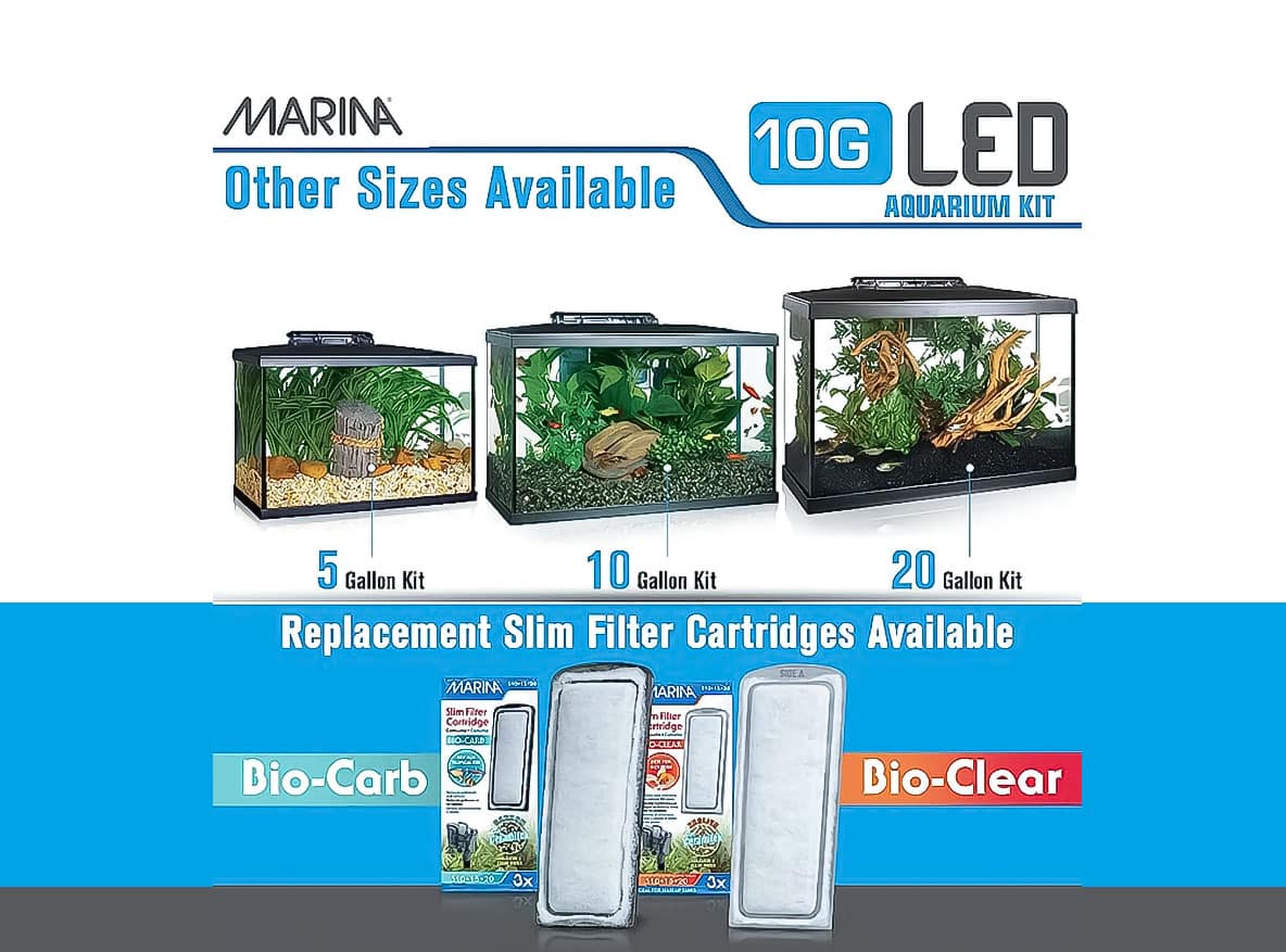 Marina LED Aquarium Kit, 10 Gallon-3