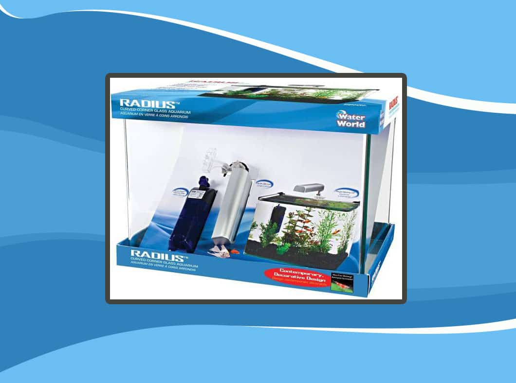 PENN-PLAX Water-World Radius Desktop Nano Aquarium Kit (10 gallons)-1